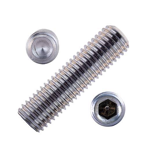 Gewindestifte mit Innensechskant u. Ringschneide M4x18 mm aus Edelstahl A2 (5 Stück) | DIN 916 - Madenschrauben - Wurmschrauben von MESAROS® von MESAROS