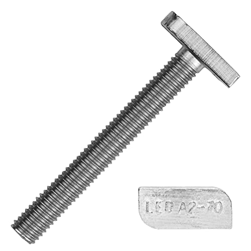 Hammerkopfschrauben M10x60 mm aus Edelstahl A2 (50 Stück) | Halfenschrauben - Ankerschrauben - Gewächshausschrauben von MESAROS® von MESAROS