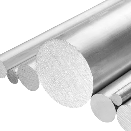 Rundstange Ø 6 mm aus Aluminium [AlMgSi] Länge 700 mm | Rundstab - Aluminiumstange - Rundmaterial von MESAROS® von MESAROS