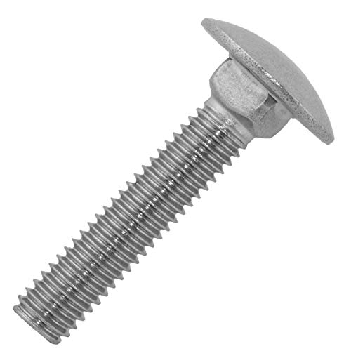 Schlossschrauben M5x45/45 mm aus Edelstahl A2 (50 Stück) | DIN 603 - Flachrundschrauben - Schrauben von MESAROS® von MESAROS