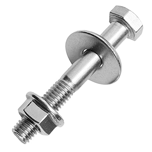 Sechskantschrauben mit Schaft M10x260 mm inkl. Flanschmuttern & großen Unterlegscheiben M10 aus Edelstahl A2 (20 Stück) | Maschinenschrauben - Sechskantmuttern - Beilagscheiben von MESAROS® von MESAROS