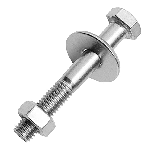 Sechskantschrauben mit Schaft M12x45 mm inkl. Sechskantmuttern & großen Unterlegscheiben M12 aus Edelstahl A2 (50 Stück) | Maschinenschrauben - Edelstahlmuttern - Beilagscheiben von MESAROS® von MESAROS