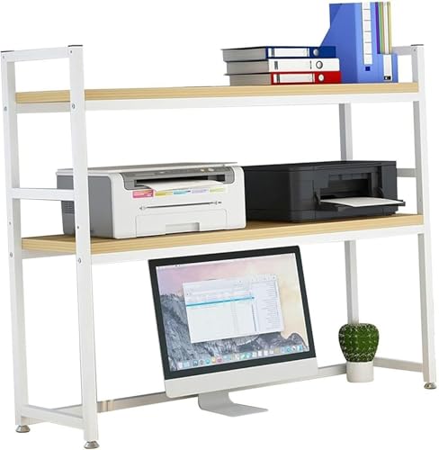 2-stöckiges Schreibtisch-Bücherregal/Bücherregal – Computertisch-Aufsatz, verstellbares Organizer-Rack, Mehrzweck-Arbeitsplatten-Aufsatz-Bücherregal, für Büro-/Heim-Aufbewahrungs-Display-Rack (Farbe: 2-stöckiges Schreibtisch-Bücherregal/Bücherregal – Computertisch-Aufsatz, verstellbares Organizer-Rack, Mehrzweck-Arbeitsplatten-Aufsatz-Bücherregal, für Büro-/Heim-Aufbewahrungs-Display-Rack (Farbe: von MESCXTY