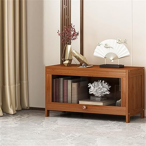 Bücherregal aus Bambus mit geschlossener Rückseite, Standard-Bücherregal, modern, mit Schränken, Regal, vom Boden bis zur Decke, für Büro, Schlafzimmer, Wohnzimmer, mehrschichtige Aufbewahrung, Natur von MESCXTY