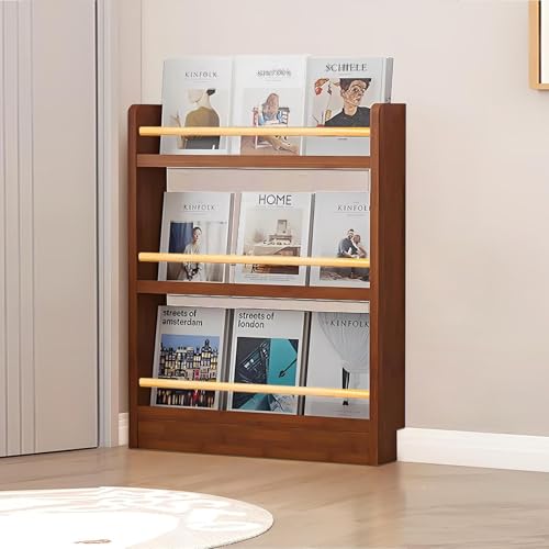 Bücherregal aus Holz mit 3/4/5/6 Ebenen hinter der Tür, hohes, schmales, bodenstehendes Bücherregal, platzsparender Aufbewahrungs-Organizer für Bücher, Schlafzimmer, Wohnzimmer, Büro, Braun 47,2 x 3, Bücherregal aus Holz mit 3/4/5/6 Ebenen hinter der Tür, hohes, schmales, bodenstehendes Bücherregal, platzsparender Aufbewahrungs-Organizer für Bücher, Schlafzimmer, Wohnzimmer, Büro, Braun 47,2 x 3, von MESCXTY