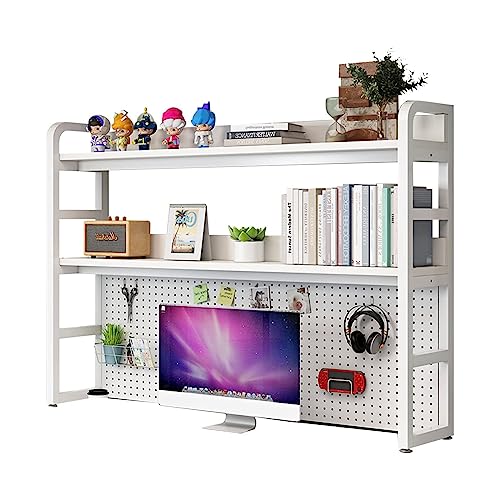 Bücherregal aus Holz und Metall – ktop Bücherregal für Computer k, Mehrzweck-Co-Präsentationsregal, Organizer, einfaches DIY-Aufbewahrungsregal, 95 x 27 x 104 von MESCXTY