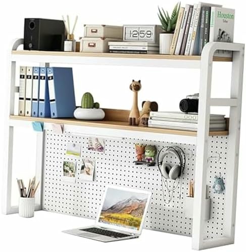 Bücherregal für den Büroschreibtisch – 2-stöckiges Schreibtisch-Bücherregal für Computerschreibtische, multifunktionales Ausstellungsregal, verstellbares Organizer-Rack, Dekoration für Büro, Zuhause, Bücherregal für den Büroschreibtisch – 2-stöckiges Schreibtisch-Bücherregal für Computerschreibtische, multifunktionales Ausstellungsregal, verstellbares Organizer-Rack, Dekoration für Büro, Zuhause, von MESCXTY