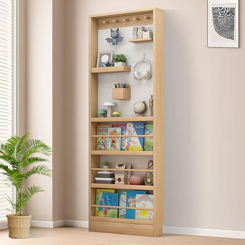 Bücherregal hinter der Tür – Ultradünnes 3,94 Zoll großes Kinder-Bücherregal aus Massivholz mit verstellbaren DIY-Regalen | Platzsparender Spielzeug- und Buch-Organizer für Kinderzimmer, Schlafzimmer Bücherregal hinter der Tür – Ultradünnes 3,94 Zoll großes Kinder-Bücherregal aus Massivholz mit verstellbaren DIY-Regalen | Platzsparender Spielzeug- und Buch-Organizer für Kinderzimmer, Schlafzimmer von MESCXTY