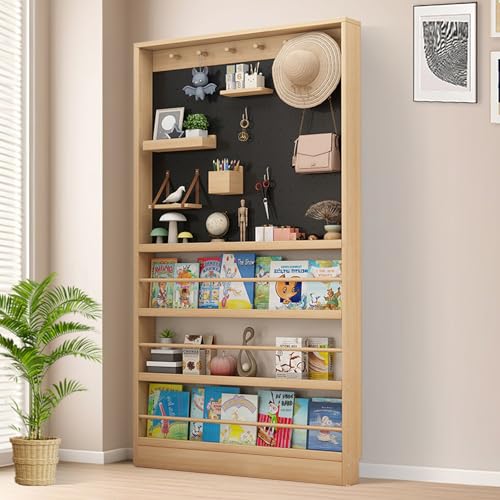 Bücherregal hinter der Tür – Ultradünnes 3,94 Zoll großes Kinder-Bücherregal aus Massivholz mit verstellbaren DIY-Regalen | Platzsparender Spielzeug- und Buch-Organizer für Kinderzimmer, Schlafzimmer Bücherregal hinter der Tür – Ultradünnes 3,94 Zoll großes Kinder-Bücherregal aus Massivholz mit verstellbaren DIY-Regalen | Platzsparender Spielzeug- und Buch-Organizer für Kinderzimmer, Schlafzimmer von MESCXTY