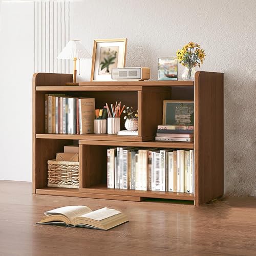 Bücherregal im modernen Stil, offene Rückseite, Bücherregal, Büro, einziehbarer Tisch vom Boden bis zur Decke, Seitenregal, niedriger Schrank, Schließfach, Aufbewahrungsschrank, B, 2-lagig, 40 bis 70 von MESCXTY