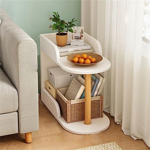 Etagere-Bücherregal im modernen Stil, aus Holz, offene Rückseite, Bücherregal, vom Boden bis zur Decke, Wohnzimmer, mehrschichtiges Bücherregal, Ausstellungsständer, Schlafzimmer, weiß, 48,9 cm L x 2 von MESCXTY