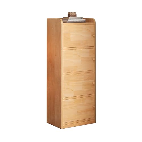 MESCXTY 5-stöckiges Bücherregal mit 5 Türen, Aufbewahrungs-Organizer aus Holz mit 6 Würfeln, kleines schmales Eckbücherregal, Organizer für kleine Räume, stehend MESCXTY 5-stöckiges Bücherregal mit 5 Türen, Aufbewahrungs-Organizer aus Holz mit 6 Würfeln, kleines schmales Eckbücherregal, Organizer für kleine Räume, stehend von MESCXTY