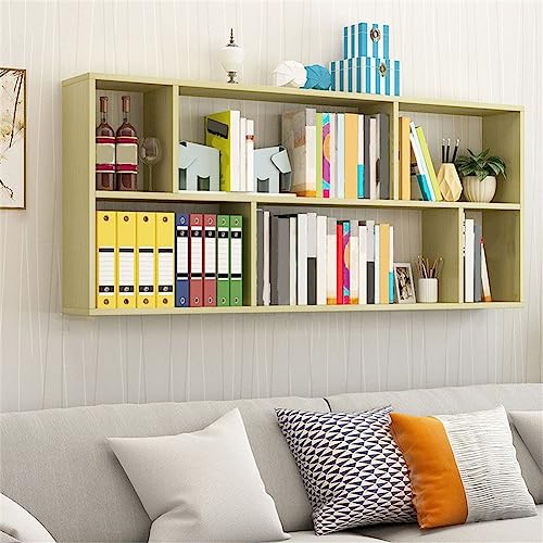 MESCXTY 6"/8" B Modernes Bücherregal aus Holz, Wandregal mit Regalböden, Wandregal, Hängeschrank, Kinderaufbewahrung, Display, Aprikose, 47,2" L x 7,9" 25,6" H MESCXTY 6"/8" B Modernes Bücherregal aus Holz, Wandregal mit Regalböden, Wandregal, Hängeschrank, Kinderaufbewahrung, Display, Aprikose, 47,2" L x 7,9" 25,6" H von MESCXTY