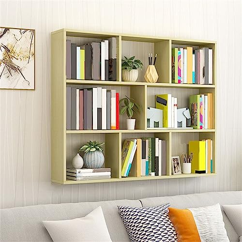 MESCXTY 6"/8" B Modernes Bücherregal aus Holz, Wandregal mit Regalböden, Wandregal, Hängeschrank, Kinderaufbewahrung, Display, Aprikose, 47,2" L x 7,9" 38" H MESCXTY 6"/8" B Modernes Bücherregal aus Holz, Wandregal mit Regalböden, Wandregal, Hängeschrank, Kinderaufbewahrung, Display, Aprikose, 47,2" L x 7,9" 38" H von MESCXTY