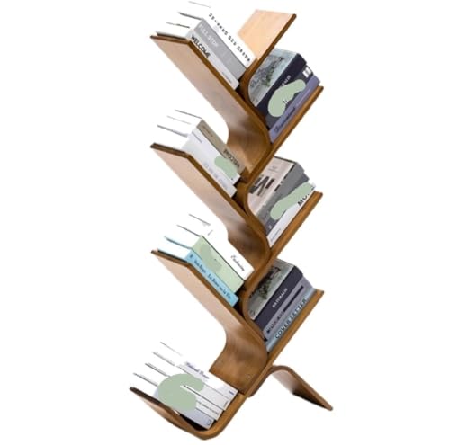 MESCXTY Bücherregal Bücherregale Bambusbaumförmiges bodenstehendes Bücherregal für die Vitrine zu Hause (Farbe: 7 Ebenen) von MESCXTY