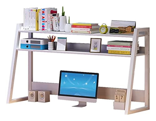 MESCXTY Bücherregal für die Arbeitsplatte, Schreibtisch-Bücherregal für Computertisch, Schreibtisch-Regale, Organizer, Lagerregal, Büro, Heimdeko, 4 Größen (Farbe: A, 58 von MESCXTY
