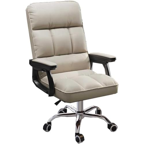 MESCXTY Chefsessel mit Fußstütze, Schreibtischstuhl, ergonomischer Computer-Schreibtischstuhl mit Lendenwirbelstütze, mit starkem Metallsockel, A MESCXTY Chefsessel mit Fußstütze, Schreibtischstuhl, ergonomischer Computer-Schreibtischstuhl mit Lendenwirbelstütze, mit starkem Metallsockel, A von MESCXTY