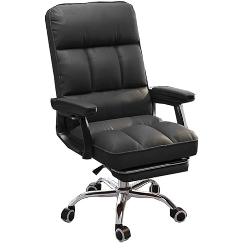 MESCXTY Chefsessel mit Fußstütze, Schreibtischstuhl für Zuhause, ergonomischer Computer-Schreibtischstuhl mit Lendenwirbelstütze, mit starker Metallbasis, F MESCXTY Chefsessel mit Fußstütze, Schreibtischstuhl für Zuhause, ergonomischer Computer-Schreibtischstuhl mit Lendenwirbelstütze, mit starker Metallbasis, F von MESCXTY