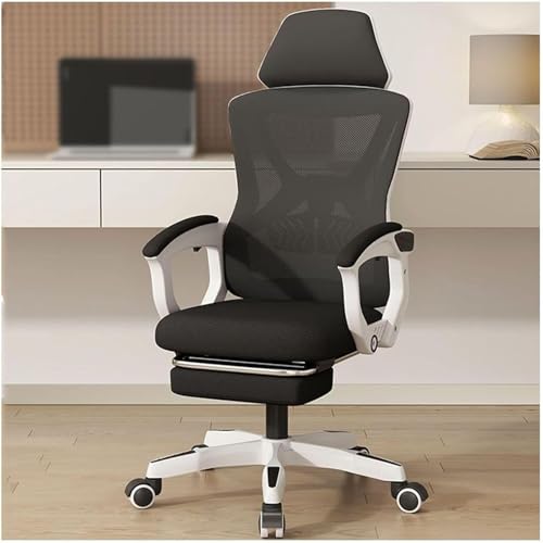 MESCXTY Ergonomischer Bürostuhl, hohe Rückenlehne, ergonomischer Schreibtischstuhl mit verstellbarer Lendenwirbelstütze, Netzstoff, Heimbürostuhl, Gaming-Stuhl mit Fußstütze, B MESCXTY Ergonomischer Bürostuhl, hohe Rückenlehne, ergonomischer Schreibtischstuhl mit verstellbarer Lendenwirbelstütze, Netzstoff, Heimbürostuhl, Gaming-Stuhl mit Fußstütze, B von MESCXTY