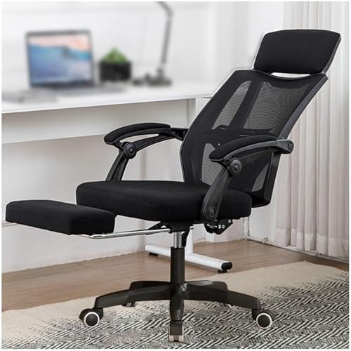 MESCXTY Ergonomischer Bürostuhl, hohe Rückenlehne, ergonomischer Schreibtischstuhl mit verstellbarer Lendenwirbelstütze, Netzstoff, Heimbürostuhl, Gaming-Stuhl mit Fußstütze, C MESCXTY Ergonomischer Bürostuhl, hohe Rückenlehne, ergonomischer Schreibtischstuhl mit verstellbarer Lendenwirbelstütze, Netzstoff, Heimbürostuhl, Gaming-Stuhl mit Fußstütze, C von MESCXTY