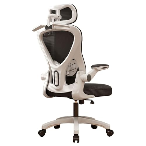 MESCXTY Ergonomischer Bürostuhl, mit 4D-Kopfstütze, Computerstuhl mit Klapparmlehnen, Heimbürostuhl mit Lendenwirbelstütze und Kippfunktion, B MESCXTY Ergonomischer Bürostuhl, mit 4D-Kopfstütze, Computerstuhl mit Klapparmlehnen, Heimbürostuhl mit Lendenwirbelstütze und Kippfunktion, B von MESCXTY
