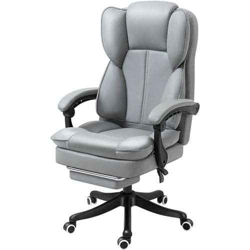 MESCXTY Ergonomischer Bürostuhl mit Lendenwirbelstütze, großer Chefsessel, Computer-Schreibtischstuhl, höhenverstellbar, drehbar, Computer-Arbeitsstühle von MESCXTY