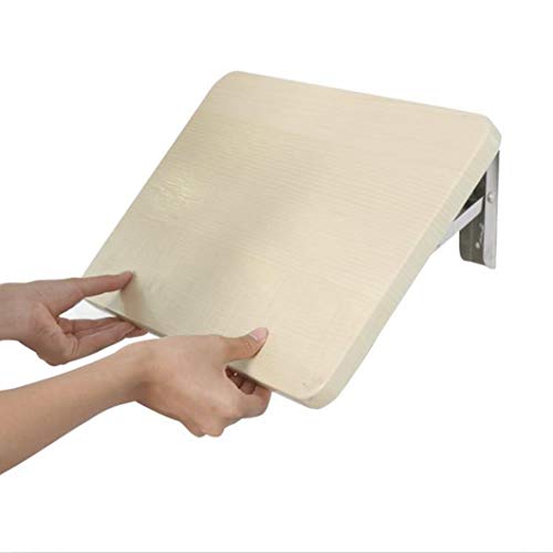 MESCXTY Kleiner, an der Wand montierter, zusammenklappbarer Klapptisch, schwebendes Regal aus Holz, Computertisch, Werkbank, hängendes DIY-Bücherregal, Büroregal MESCXTY Kleiner, an der Wand montierter, zusammenklappbarer Klapptisch, schwebendes Regal aus Holz, Computertisch, Werkbank, hängendes DIY-Bücherregal, Büroregal von MESCXTY