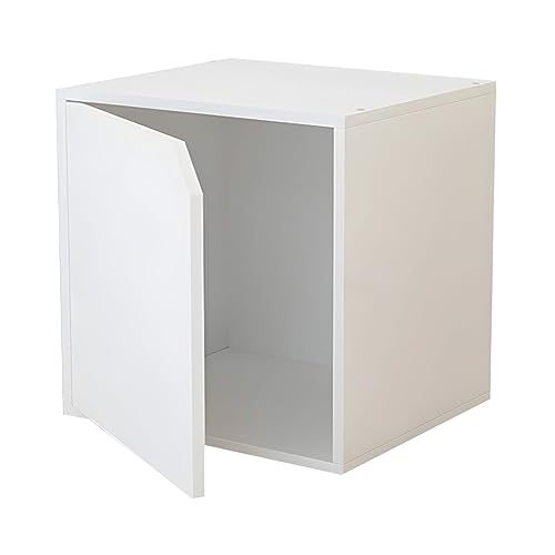 MESCXTY Lagerschrank, modernes Bücherregal aus Holz mit geschlossenem Bücherregal für kompakte Home-Office-Möbel – weiße Tür MESCXTY Lagerschrank, modernes Bücherregal aus Holz mit geschlossenem Bücherregal für kompakte Home-Office-Möbel – weiße Tür von MESCXTY