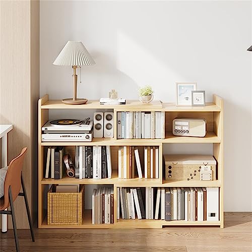 MESCXTY Modernes Bücherregal aus Holzwerkstoff, Standard-Bücherregal mit offener Rückseite, einziehbares Bodenregal, mehrstöckiges Arbeitszimmer-Lagerregal, Schrank, Natur, 23,6" L x 11,8" B, 35,4" H MESCXTY Modernes Bücherregal aus Holzwerkstoff, Standard-Bücherregal mit offener Rückseite, einziehbares Bodenregal, mehrstöckiges Arbeitszimmer-Lagerregal, Schrank, Natur, 23,6" L x 11,8" B, 35,4" H von MESCXTY