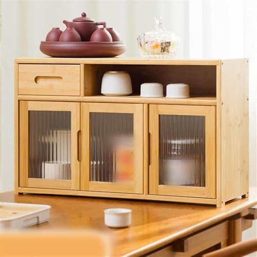 MESCXTY Schreibtisch-Bücherregal, Display-Organizer mit Schublade und Tür, Schrank geeignet für Schlafzimmer, Arbeitszimmer, Küche zu Hause, A, 24,8 * 9,1 15,2 Zoll von MESCXTY