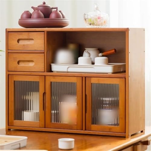 MESCXTY Schreibtisch-Bücherregal, Display-Organizer mit Schublade und Tür, Schrank geeignet für Schlafzimmer, Arbeitszimmer, Küche zu Hause,B,24.8 * 9.1 19.3in von MESCXTY