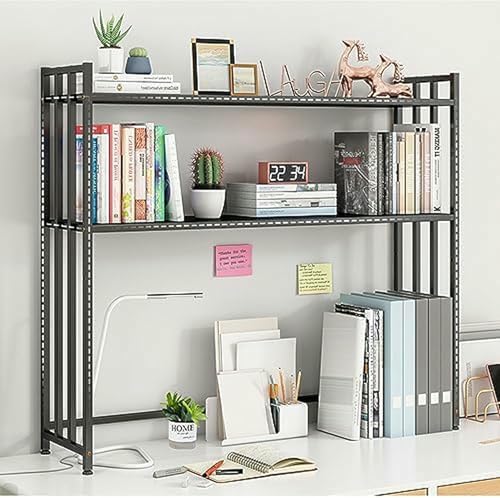 MESCXTY Schreibtisch-Organizer, Aufbewahrungsregal, verstellbare Metall-Ausstellungsregale, Schreibtisch-Bücherregal und Bücherregal für Zuhause, Büro von MESCXTY