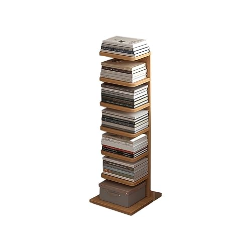 Modernes Bücherregal aus Holzwerkstoff für Arbeitszimmer, unsichtbares, deckenhohes, mehrschichtiges Regalregal, vertikale Seite, 35,1 cm L x 108,7 cm H, Natur Modernes Bücherregal aus Holzwerkstoff für Arbeitszimmer, unsichtbares, deckenhohes, mehrschichtiges Regalregal, vertikale Seite, 35,1 cm L x 108,7 cm H, Natur von MESCXTY