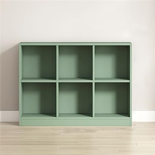 Modernes Bücherregal mit geschlossener Rückseite, Standard-Bücherregal aus Holz mit Regalböden, Holz, Gitteraufbewahrung für Kinder, niedriger Schrank, Bodenschrank, Studentenspind, Grün, 99,1 cm L x Modernes Bücherregal mit geschlossener Rückseite, Standard-Bücherregal aus Holz mit Regalböden, Holz, Gitteraufbewahrung für Kinder, niedriger Schrank, Bodenschrank, Studentenspind, Grün, 99,1 cm L x von MESCXTY