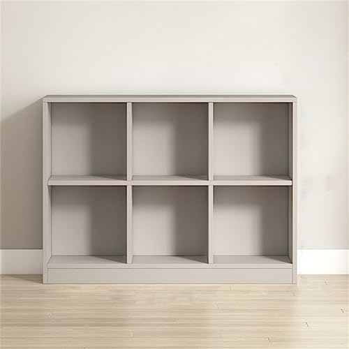 Modernes Bücherregal mit geschlossener Rückseite, Standard-Bücherregal aus Holz mit Regalen, Holz, Gitteraufbewahrung für Kinder, niedriger Schrank, Bodenschrank, Studentenspind, Khakigrau, 99,1 cm L Modernes Bücherregal mit geschlossener Rückseite, Standard-Bücherregal aus Holz mit Regalen, Holz, Gitteraufbewahrung für Kinder, niedriger Schrank, Bodenschrank, Studentenspind, Khakigrau, 99,1 cm L von MESCXTY