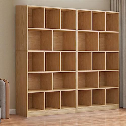 Modernes Standard-Bücherregal mit geschlossener Rückseite, Holz, für Büro, 5 Ebenen, Bücherregal, deckenhoch, für Wohnzimmer, Schrank, Schlafzimmer, Aufbewahrung, mehrschichtig, 160 cm L x 24 cm B x von MESCXTY