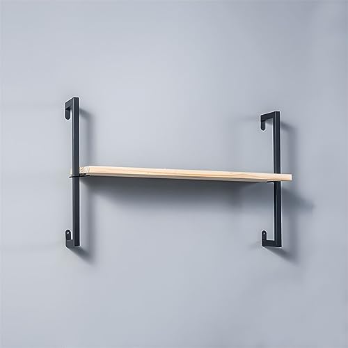 Modernes Wandregal, Bücherregal, Metallrahmen, Kiefernholzregal, Wandmontage, Schmiedeeisen, Taschenständer, mehrschichtig, Bekleidungsgeschäft-Dekoration, Schwarz, 23,6" L x 9,8" B, 17,3" H Modernes Wandregal, Bücherregal, Metallrahmen, Kiefernholzregal, Wandmontage, Schmiedeeisen, Taschenständer, mehrschichtig, Bekleidungsgeschäft-Dekoration, Schwarz, 23,6" L x 9,8" B, 17,3" H von MESCXTY