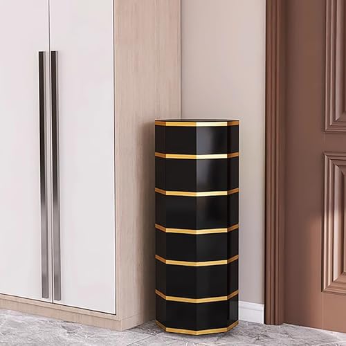 Premium-Schuhregalturm aus Metall, drehbarer Organizer, freistehender Schrank mit Türen, vertikale runde Aufbewahrung für kleine Räume, drehbares Regal für den Eingangsbereich von Zuhause, Schlafzimm Premium-Schuhregalturm aus Metall, drehbarer Organizer, freistehender Schrank mit Türen, vertikale runde Aufbewahrung für kleine Räume, drehbares Regal für den Eingangsbereich von Zuhause, Schlafzimm von MESCXTY