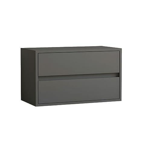 Schrank, Bücherregal aus Holz mit geschlossener Rückseite, Standard-Kommoden aus Holz mit schmalem Design und niedriger Höhe – Schwarze Schubladen inklusive Schrank, Bücherregal aus Holz mit geschlossener Rückseite, Standard-Kommoden aus Holz mit schmalem Design und niedriger Höhe – Schwarze Schubladen inklusive von MESCXTY