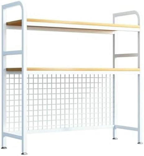 Schreibtisch-Organizer-Regal, Bücherregal mit Mesh-Panel, Arbeitsplatten-Ständer-Display-Regal für Home-Office-Wohnheim, platzsparend von MESCXTY