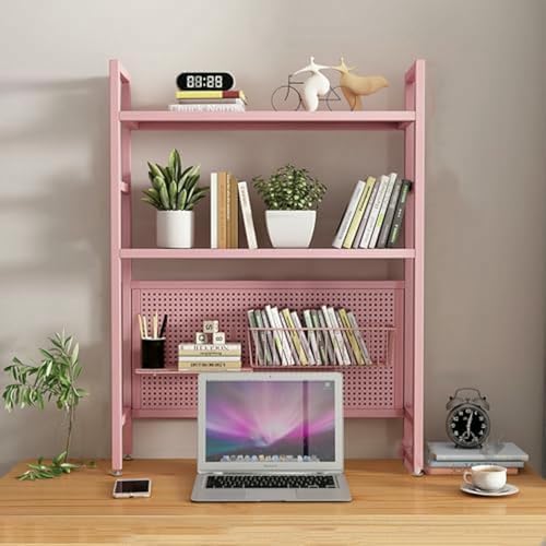 Schreibtischaufsatz für Wohnheim, Schreibtisch-Bücherregal, Bücherregal mit Stecktafel für Studenten, Bücherregal für Wohnheime, Computer-Bücherregal, Home-Office-Racks, Desktop-Aufbewahrungsregal mit von MESCXTY