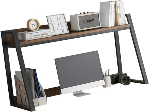 Verstellbares Schreibtisch-Bücherregal – Leiter-Bücherregal für Computer-Desktop, 1/2-stufiges Mehrzweck-Bücherregal für die Arbeitsplatte, Aufbewahrungsregal, Organizer-Rack, Bürobedarf für Zuhause, von MESCXTY