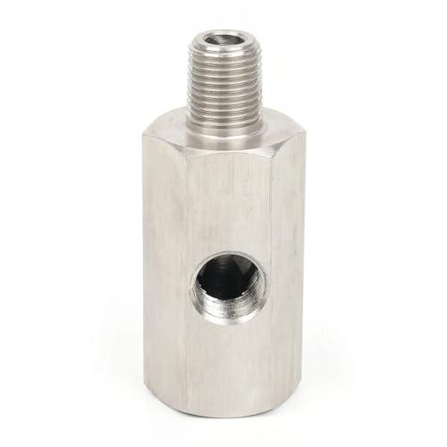 1/8 NPT Weiblich Auf 1/4NPT 1/8NPT 1/8BSPT M10 M12 M14*1,5 Zuleitungsmanometer T-Adapter Seitliche Löcher Öldrucksensor-Anschluss Stickoxidsensor(1-4NPT) von MESKEL
