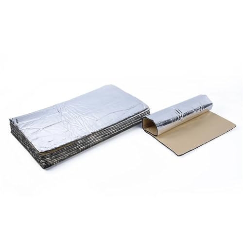 25x18cm 5mm Auto Motorhaube Isolierung Leise Lärm Isolierung Matte Akustische Absorption Sound Deadener Hitzebeständig Schaum Trittschalldämmung Schallschutzmatte von MESKEL