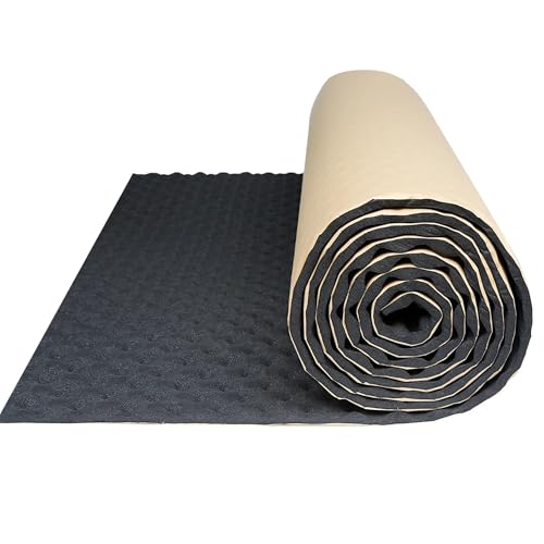 Auto Hitzebeständig Welle Schaum Deadener Auto Schalldichte Baumwolle Isolierung Studio Sound Akustische Absorption Schallschutzmatte(500cmx50cm 27sqft) von MESKEL