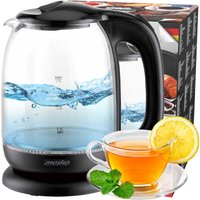 MS 1302 schwarzer Glaswasserkocher 1,7 L von MESKO