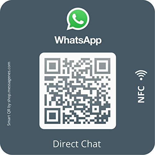 MESSAGENES | 1x WhatsApp-Aufkleber für Ihr Unternehmen | MultiAccess mit QR und NFC | Mehrsprachig | Langlebige Premium-Materialien | im Schaufenster zu installieren, Vitrine Ihres Ladens MESSAGENES | 1x WhatsApp-Aufkleber für Ihr Unternehmen | MultiAccess mit QR und NFC | Mehrsprachig | Langlebige Premium-Materialien | im Schaufenster zu installieren, Vitrine Ihres Ladens von MESSAGENES