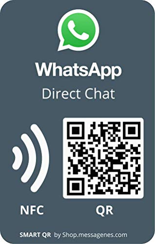 MESSAGENES | 1x WhatsApp-Aufkleber für Ihr Unternehmen | MultiAccess mit QR und NFC | Mehrsprachig | Langlebige Premium-Materialien | im Schaufenster zu installieren, Vitrine Ihres Ladens MESSAGENES | 1x WhatsApp-Aufkleber für Ihr Unternehmen | MultiAccess mit QR und NFC | Mehrsprachig | Langlebige Premium-Materialien | im Schaufenster zu installieren, Vitrine Ihres Ladens von MESSAGENES