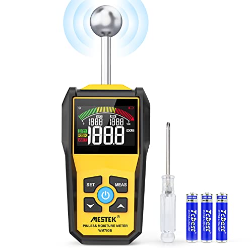 Feuchtigkeitsmessgerät MESTEK Feuchtigkeitsmesser Feuchtemessgerät Profi mit Farb-LCD Akustischem Alarm für Wand Holz Mauerwerk Putz Baustoffe Boden Baufeuchte Wohnung Wohnwagen 20-40mm Analysetiefe Feuchtigkeitsmessgerät MESTEK Feuchtigkeitsmesser Feuchtemessgerät Profi mit Farb-LCD Akustischem Alarm für Wand Holz Mauerwerk Putz Baustoffe Boden Baufeuchte Wohnung Wohnwagen 20-40mm Analysetiefe von MESTEK