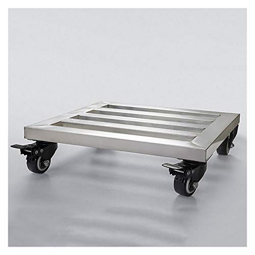 Pflanzenroller Eckig Metall,Eisenpflanze Caddy Mit Rädern, Hochleistungs-Metallpflanzen-Topf Mit Walzrädern Innen/Im Freien, Quadratische Eisenpflanze Dolly-Halter-Walzschale-Untersetzer von MESURE